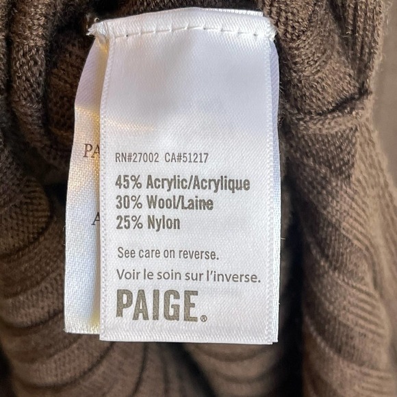 Paige Wool Side Slit Benita Long Dress Sweater Long Sleeve Size L NWT - Picture 10 of 12